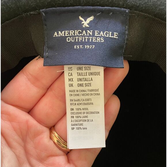 American Eagle floppy brimmed 100% wool sun hat - Picture 5 of 8